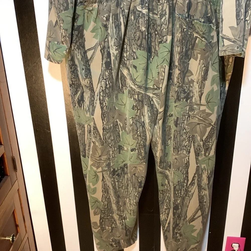 Vintage Camouflage Hunting Outdoorsman Zip Up Coveralls 3XL XXXL 3X Big & Tall - Picture 13 of 17